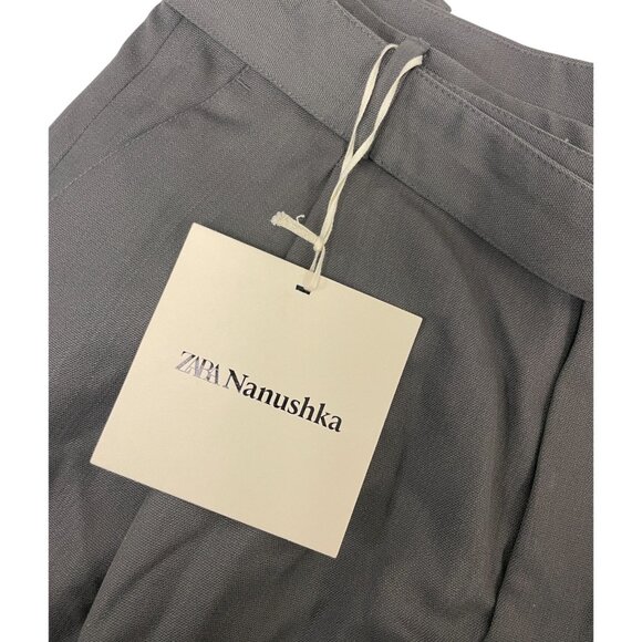 Zara Nanushka Men Dress Pants EU 40 US 31Gray Wool Trousers Pleated 6395/551 NWT - Picture 6 of 16